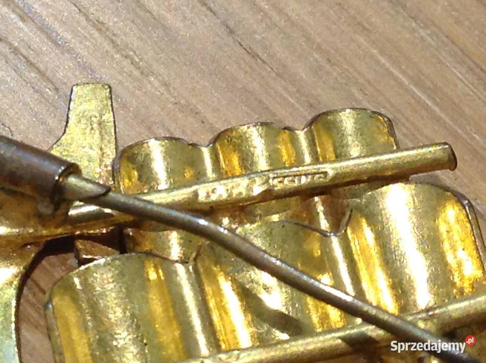 Stara Piękna Broszka Żaglowiec sygowana Nowa Sól sprzedam