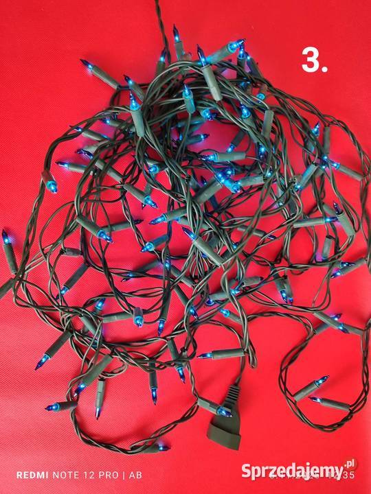 Lampki choinkowe 200 niebieskie dekoracje Boże Narodzenie Katowice