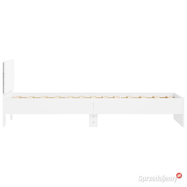 Rama łóżka z wezgłowiem i LED biała 90x190 193cm mazowieckie Warszawa sprzedam