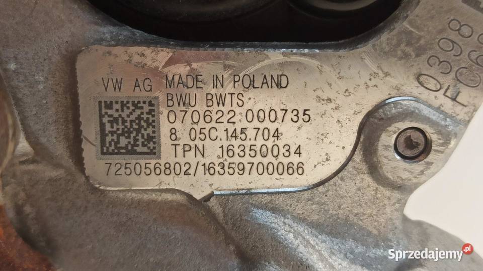 AUDI A3 8Y TURBINA TURBOSPĘŻARKA 05C145704 sprzedam