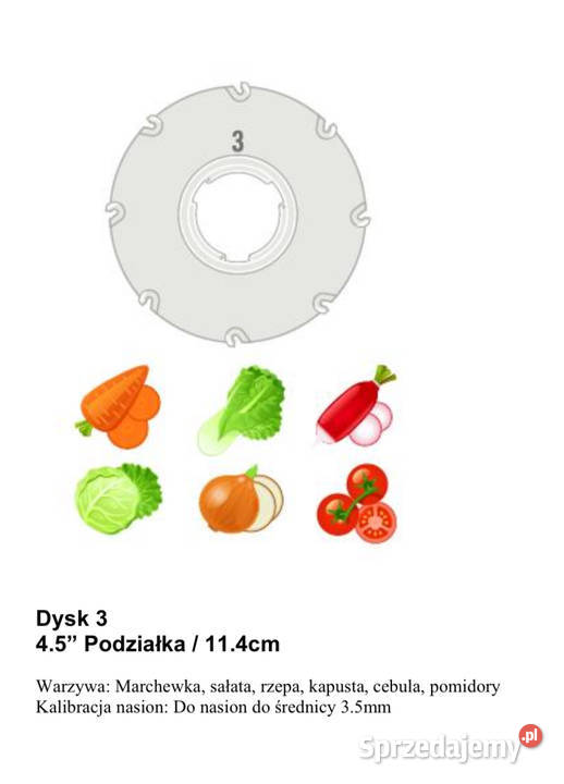 Ręczny siewnik do warzyw Cresco SRS Jedlina-Zdrój