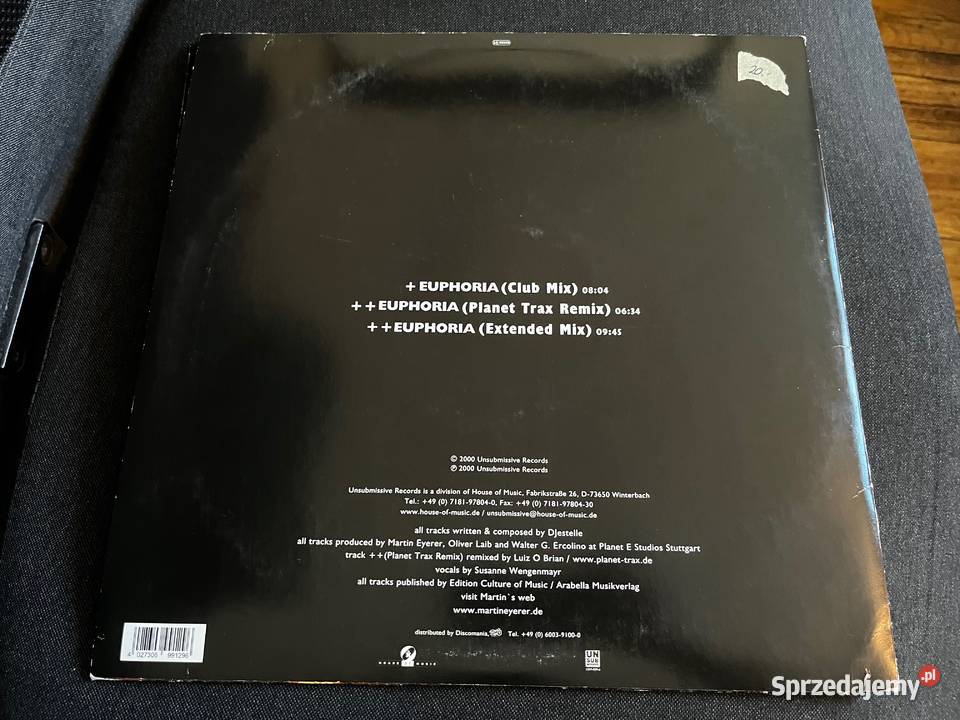Martin Eyerer Euphoria Progressive Trance Trance Błażejowice sprzedam