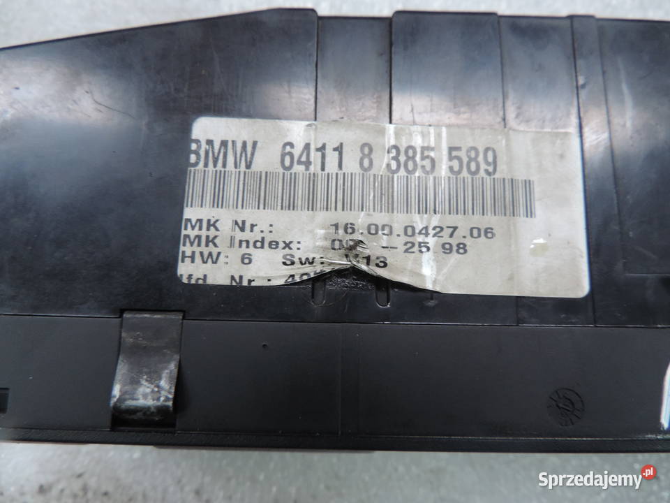 Panel Nawiewu BMW 7 E38 64118385589 Rok produkcji 1996 Nowy Sącz