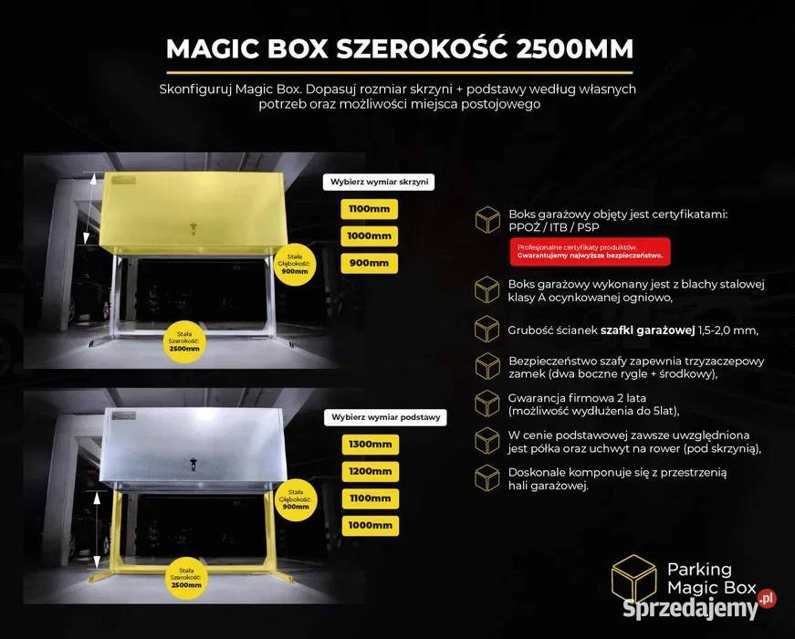 Zabudowa miejsca parkingowego boks garażowy Poznań