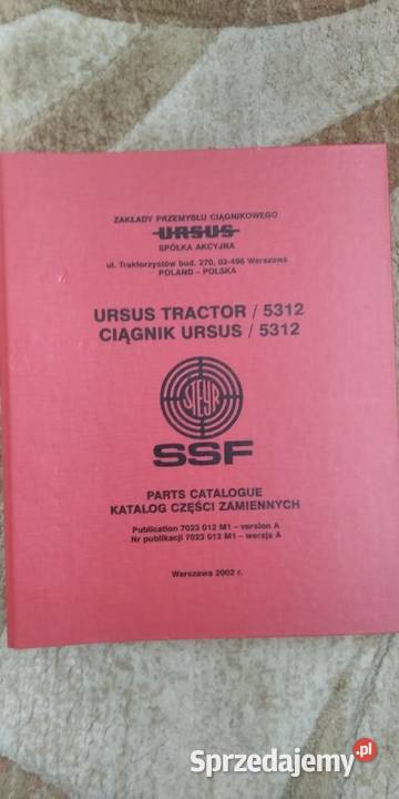 Katalog Ursus 5312 oryginał Steyr SSF 2002 Lublin