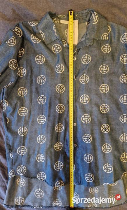 Damska KOSZULA jakby jeansowa z haftem XXL nowa Bluzki i koszule lubelskie Lublin