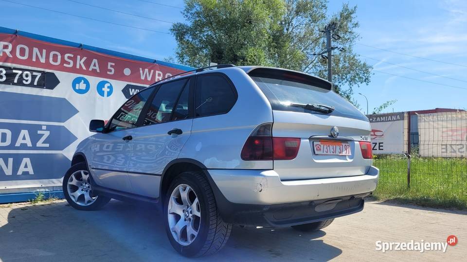 BMW X5 E53 30 Diesel Automat Klima Skóry Pamięć Wrocław sprzedam