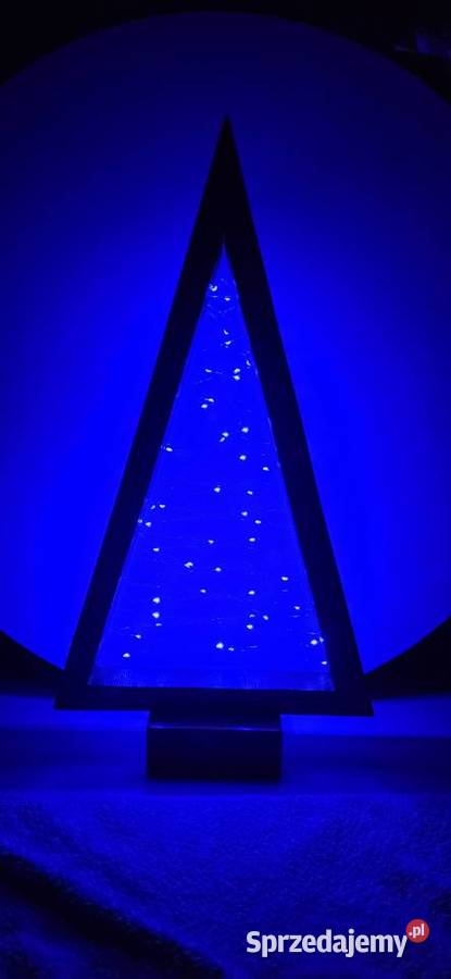 choinka drewniana led święta Oświetlenie Warszawa