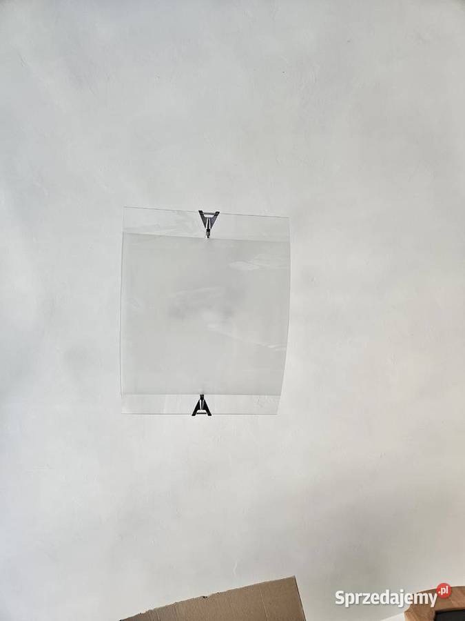 Lampa sufitowa z wiszącą taflą szkła Wrocław
