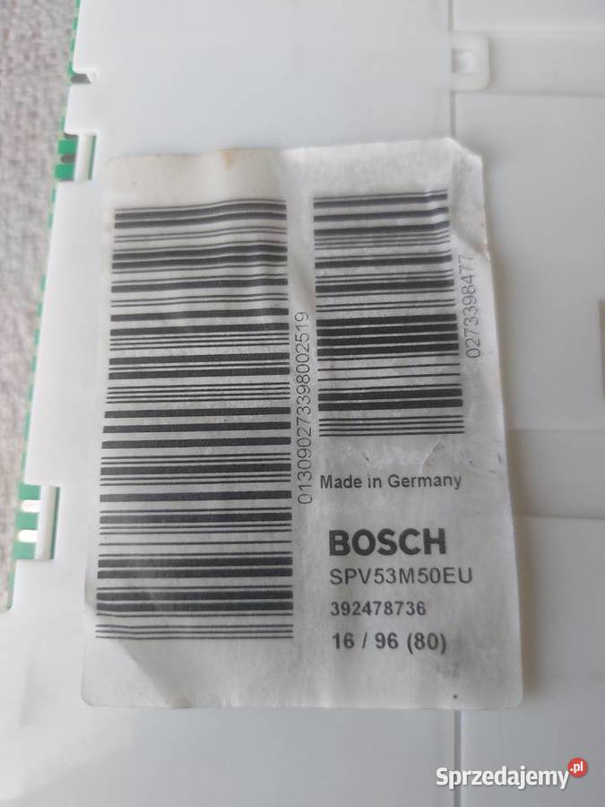 BOSCH SIEMENS EPG60631 9000727502 MODUŁ ZMYWARKI Nowy Sącz