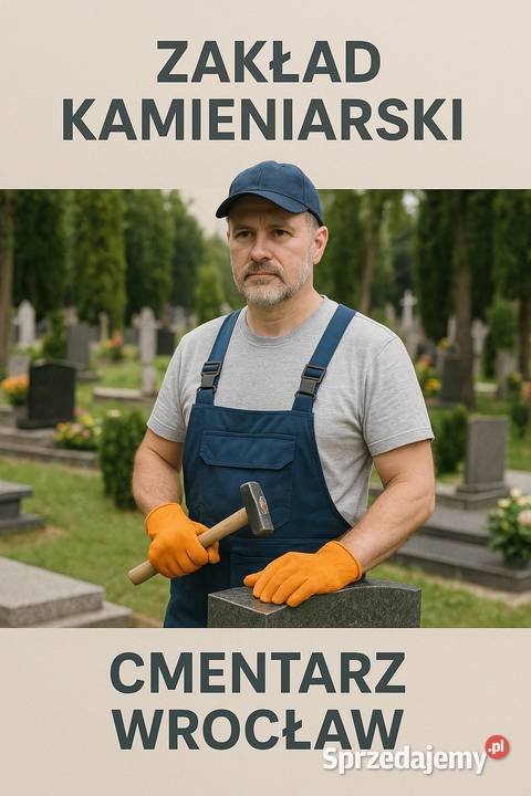 Tablica na pomnik z napisami montaż Cmentarz Wrocław