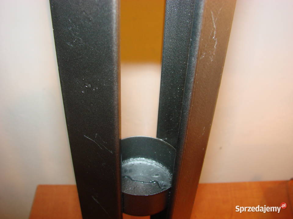 metalowy świecznik odcienie szarości Pruszcz Gdański