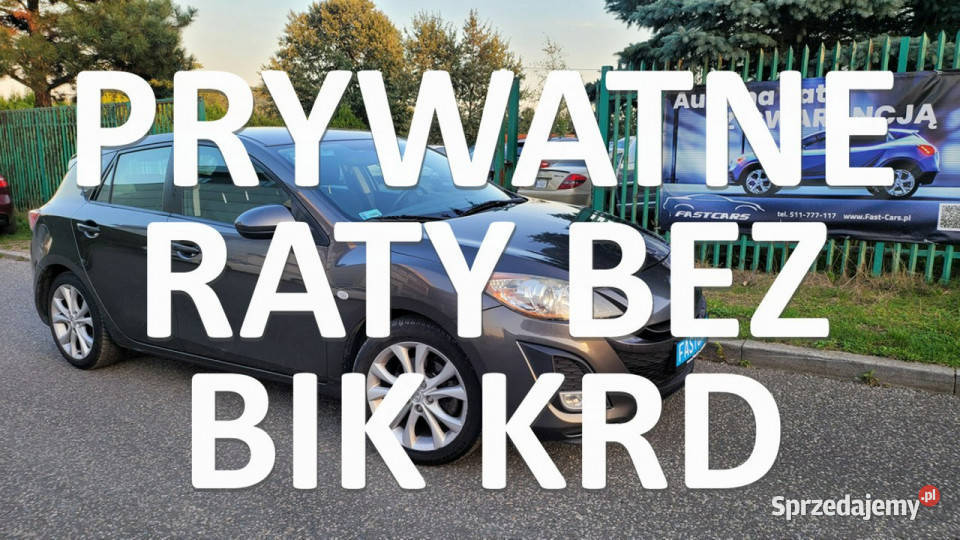 Mazda 3 na raty 750 bez BIK KRD FastCars II diesel 3 Kraków sprzedam
