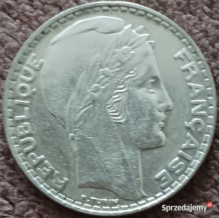 20 Franków Francja 1933 r Super stan Konin