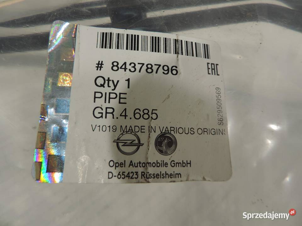 opel insignia b przewody hamulcowe 84378796 osobowe