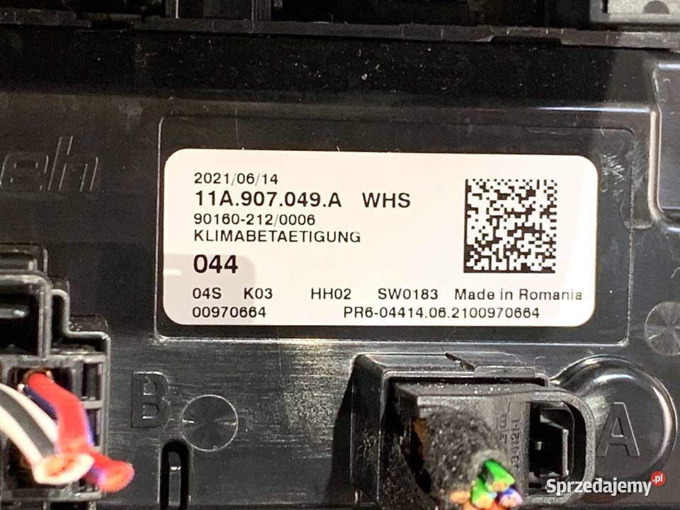 KRATKA NAWIEWU TYŁ VW ARTEON 3G8857100H