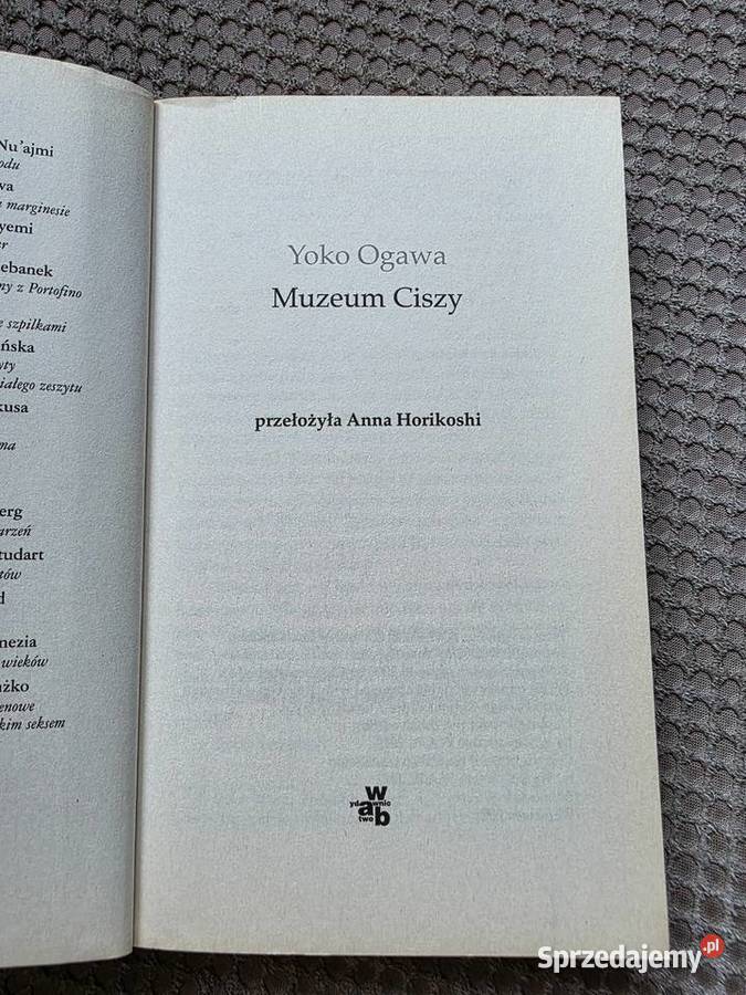Muzeum ciszy Yoko Ogawa Kraków