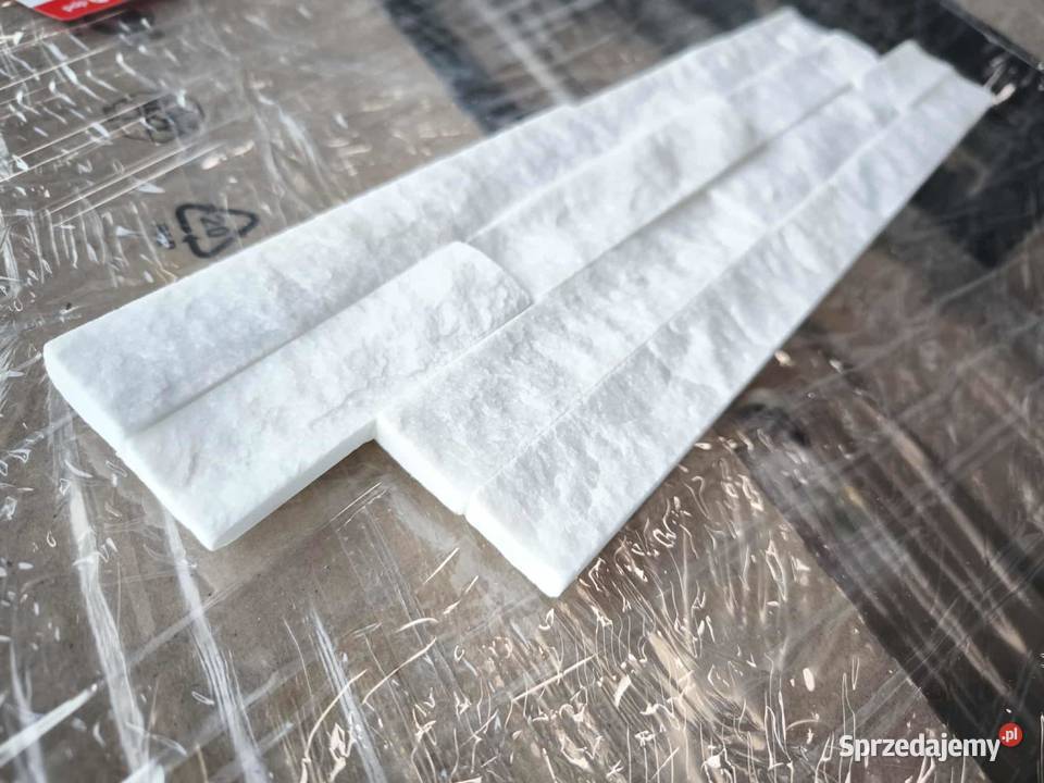 Panel ścienny łupek Stackstone Milky White Płytki ścienne Wykończenie Rumia