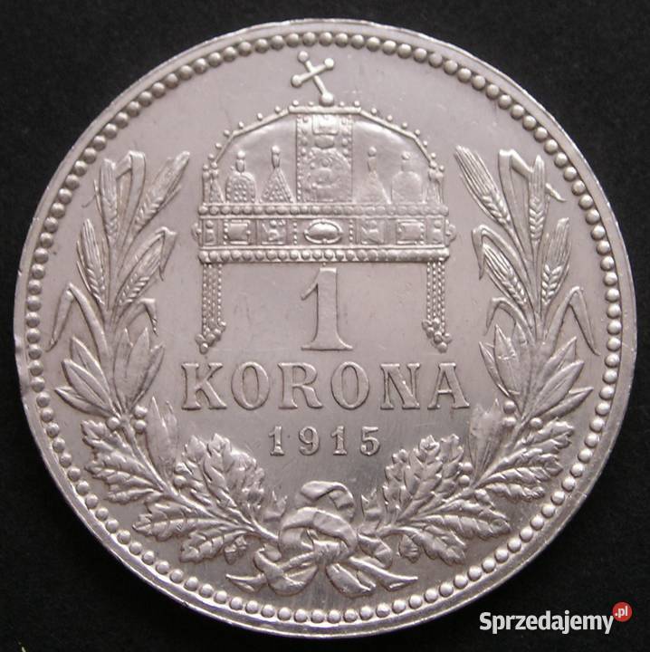 AUSTRIA WĘGRY 1 KORONA 1915 CESARZ FRANCISZEK Łódź
