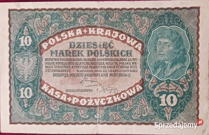10 Marek Polskich 23 VIII 1919 rII seria DW