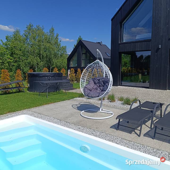 Fotel wiszący ogrodowy elden vano biały kokon małopolskie Kraków