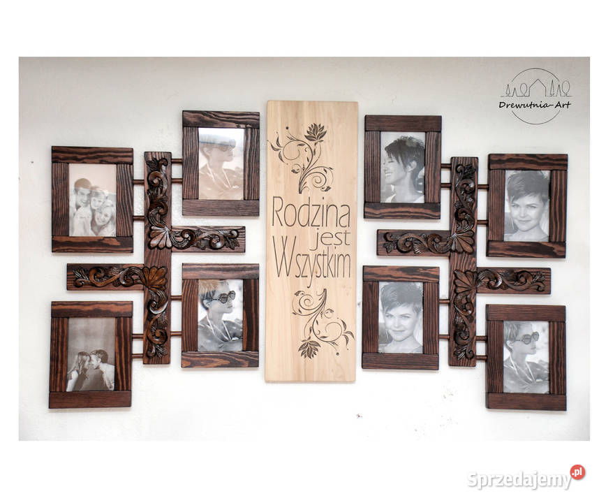 Galeria ścienna z ornamentem typografia zdjęcia