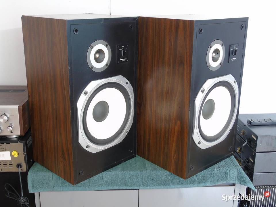 Kolumny Mitsubishi DS25B świetne stereo Vintage Słuchawki i głośniki Jasło