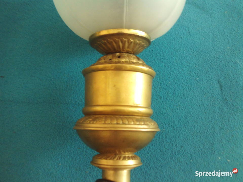Duża mosiężna lampa cudeńko Kalisz