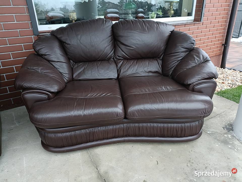 Sprzedam wypoczynek 321 ze skóry Konin sprzedam