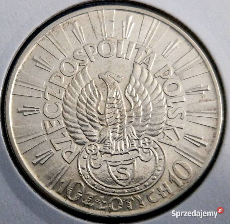 Komplet monet II RP 5 i 10 Orzeł strzelecki śląskie Sosnowiec