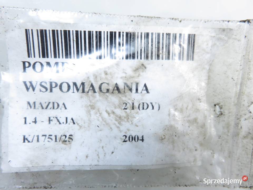 POMPA WSPOMAGANIA MAZDA 2 I DY 14 2S6E3A733AA małopolskie