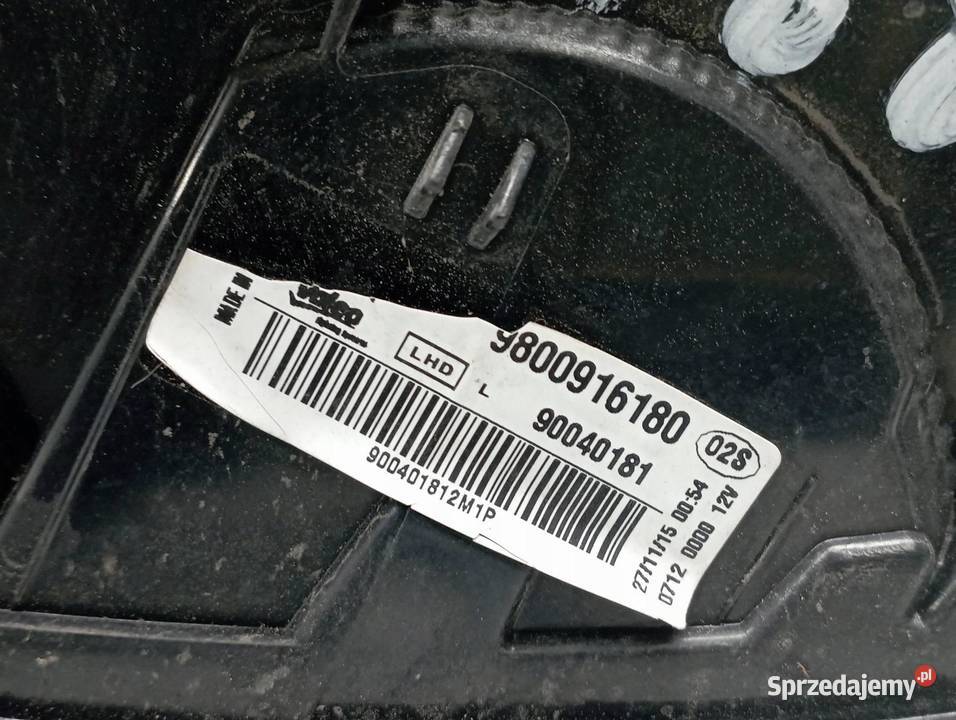 LAMPA TYŁ LEWA EUROPA 9800916180 Citroen C4
