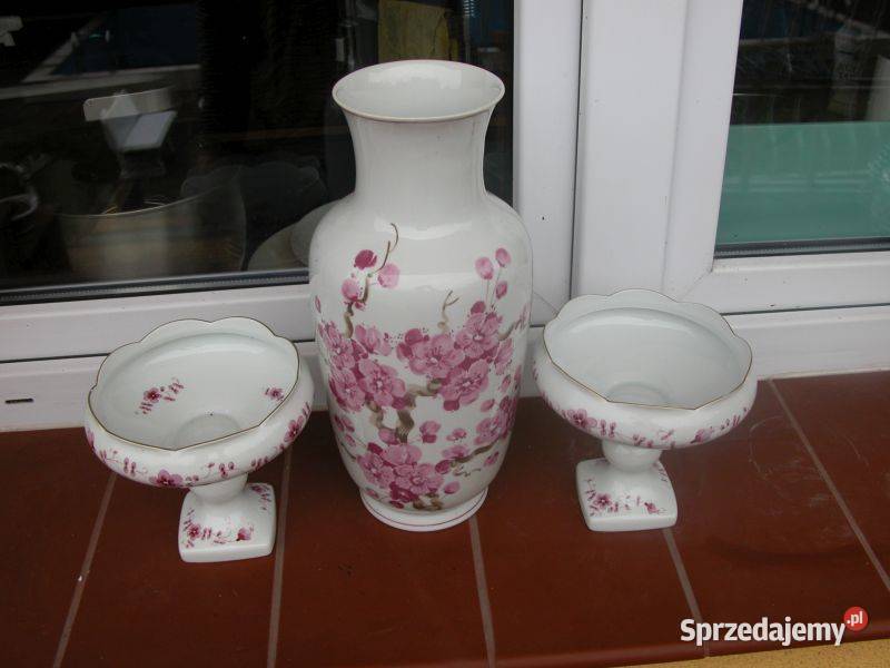 kolekcja starej sygnowanej porcelany wazon i Gorzów Wielkopolski