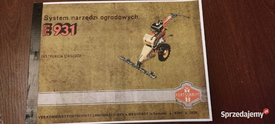 Instrukcja obsługi fortschritt e 931 sprzedam