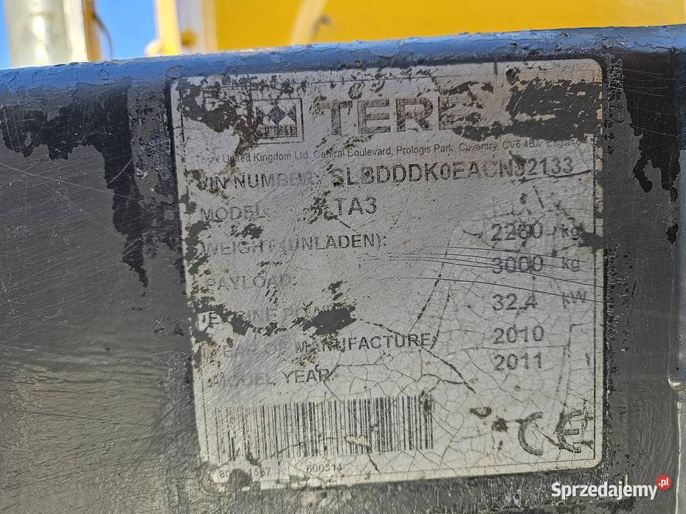 Terex TEREX TA3 3 tony Wozidło budowlane podkarpackie Ropczyce