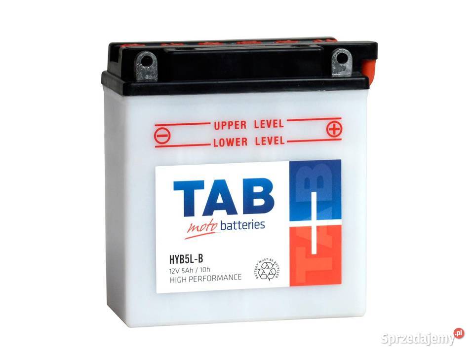 Akumulator motocyklowy TAB YB5LB HYB5LB 12V 5Ah