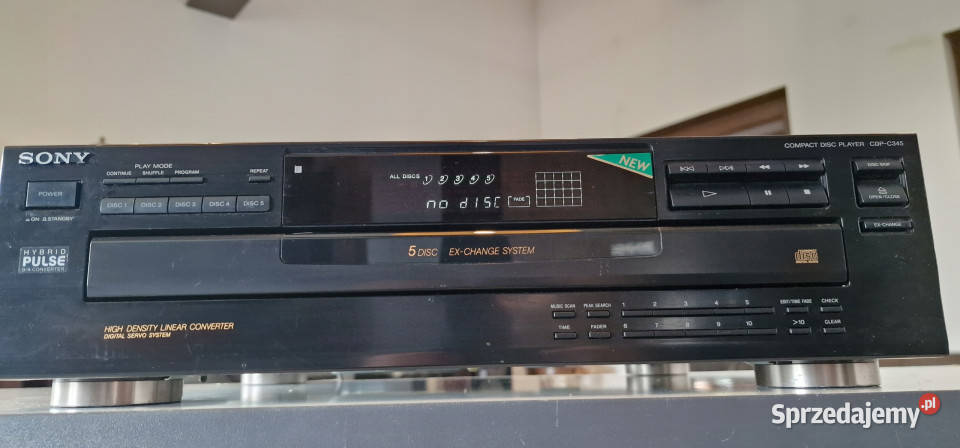 SONY odtwarzacz CD player CDP C 345 CDPC345 Międzychód