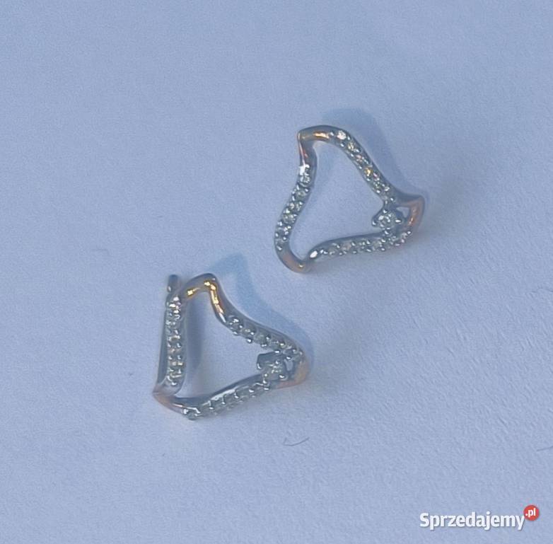 Kolczyki złoto diamenty 36 sztuk złoto małopolskie