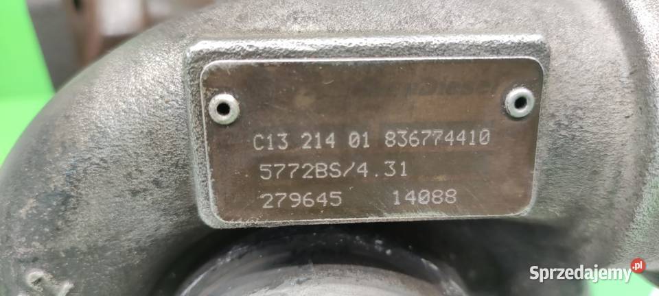 TURBOSPRĘŻARKA 836774745 836774410 SISU 44CWA Wilkowo