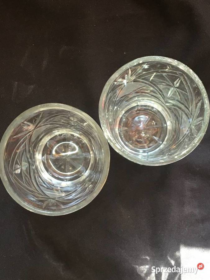 Szklaneczki kryształowe literatki 2 szkif Skarżysko Kościelne sprzedam