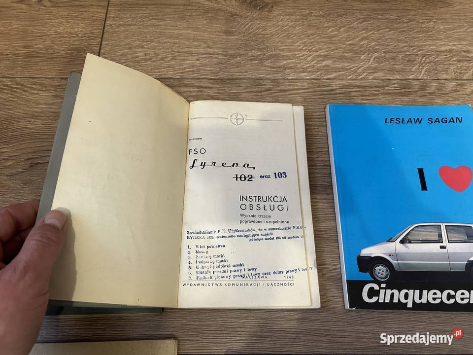 Książka instrukcja Syrena 100 102 103 Pozostałe Chełm