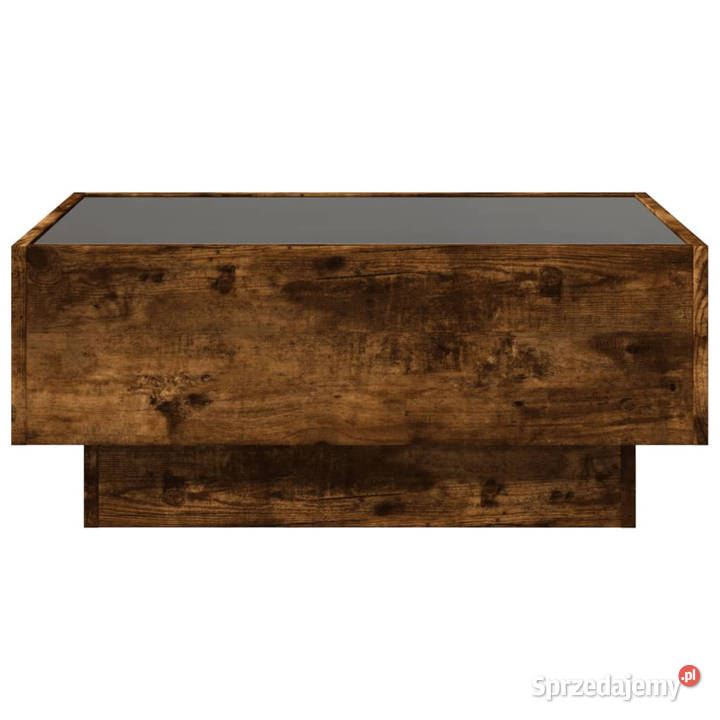 Stolik kawowy z LED przydymiony dąb 70x50x30 Warszawa