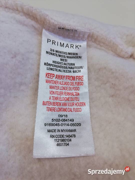 Rozpinana bluza z kapturem Primark 68