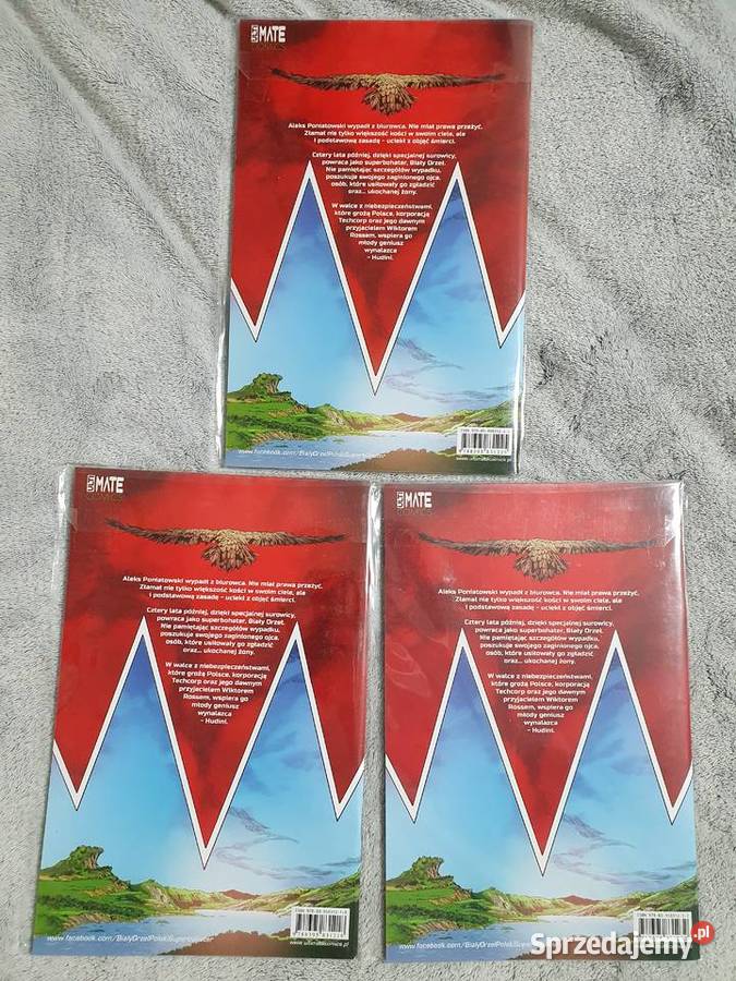 Biały Orzeł Polski Superbohater 3 komiksy różne Gdynia