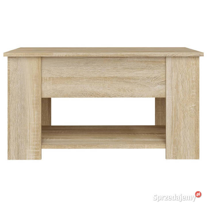 Stolik kawowy dąb sonoma 79x49x41 materiał Warszawa