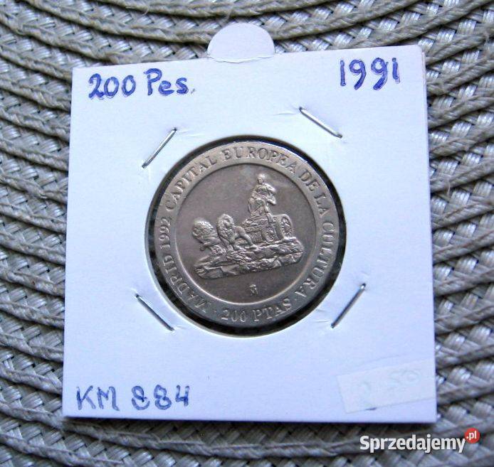 Hiszpania 200 Peset 1991r Ładna Kalisz