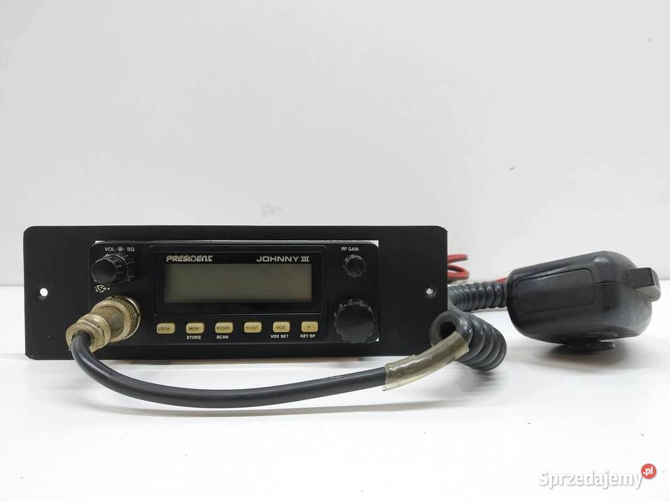 RADIO CB RADIO PRESIDENT JOHNNY III DAF XF Sprzęt audio fabryczny