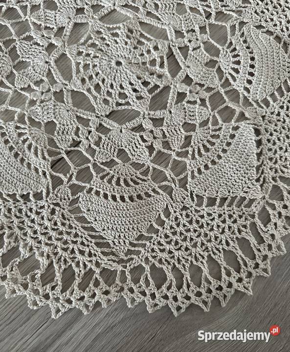 Serwetka szydełko okrągłe cacko śr 44 łódzkie sprzedam