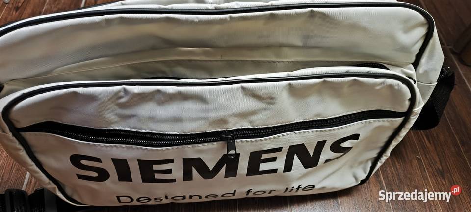 Siemens Torba nowa na ramię czarna biała 40x27 Gliwice