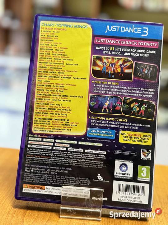 Gra Just Dance 3 Xbox 360 Elbląg